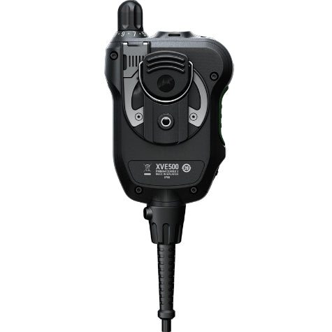 Motorola XVE500 (PMMN4154ABLK) Remote Speaker Microphone for Two-Way Radios - Hands-Free Communication for Security, Construction & Outdoor Activities