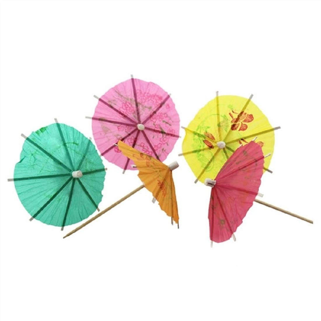 20 PCS Stylish Small Umbrella Skewers - Decorative Fruit Picks for Cocktails, Cakes & DIY Desserts | Perfect for Party Decor, Wedding Favors & Creative Food Presentation