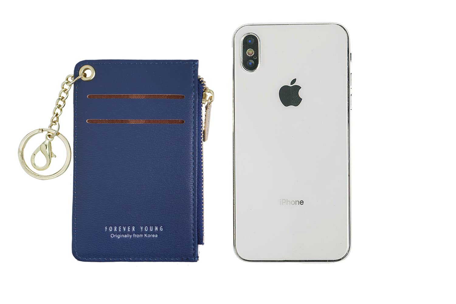 Slim Leather Card Holder Wallet for Women - RFID Blocking Minimalist Small Purse with Keychain & Coin Pocket | Perfect for Travel, Everyday Use & Gift Giving