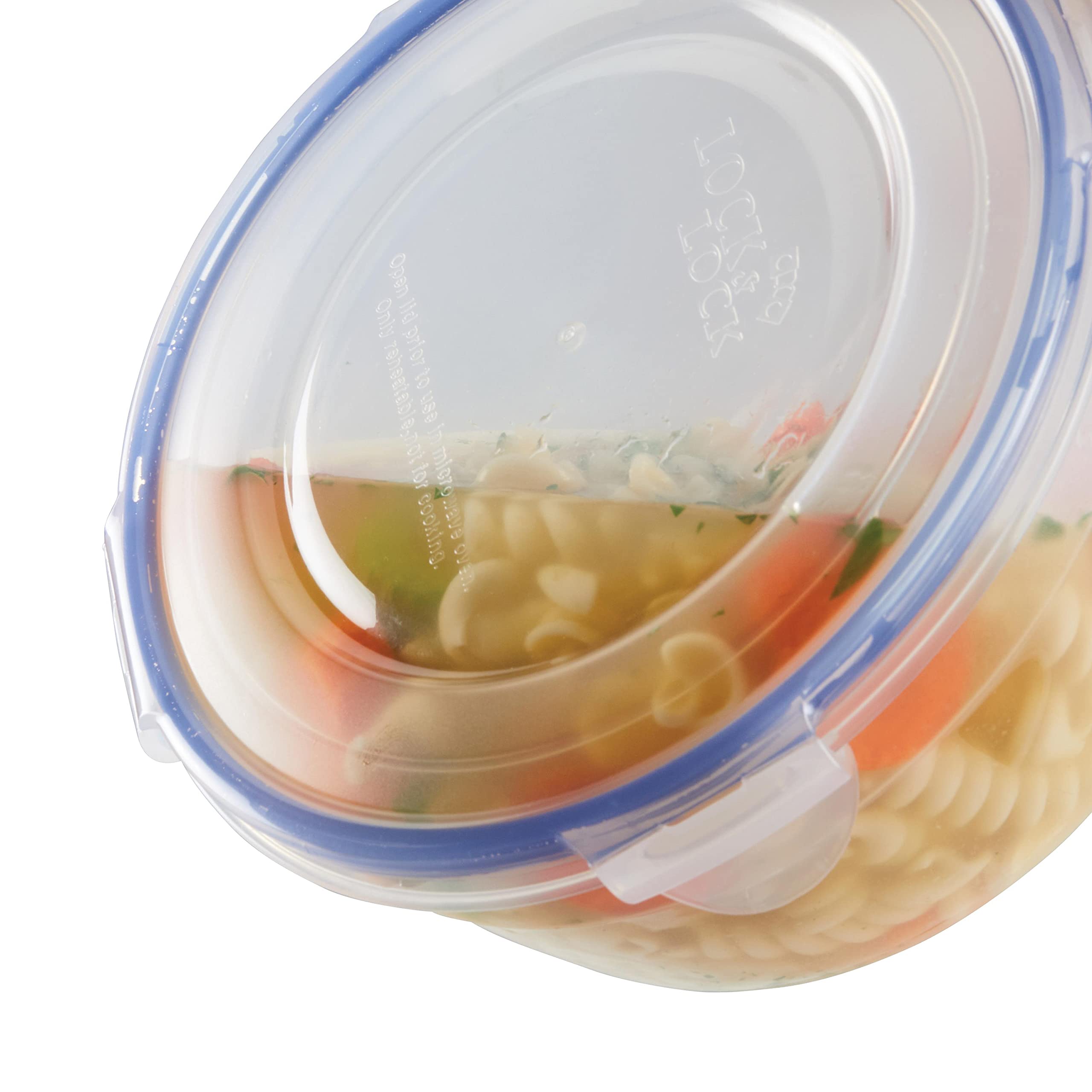 LocknLock Airtight Food Storage Containers with Lids - 6-Piece Set, BPA Free, Stackable, Clear Plastic - Perfect for Meal Prep, Leftovers & Pantry Organization