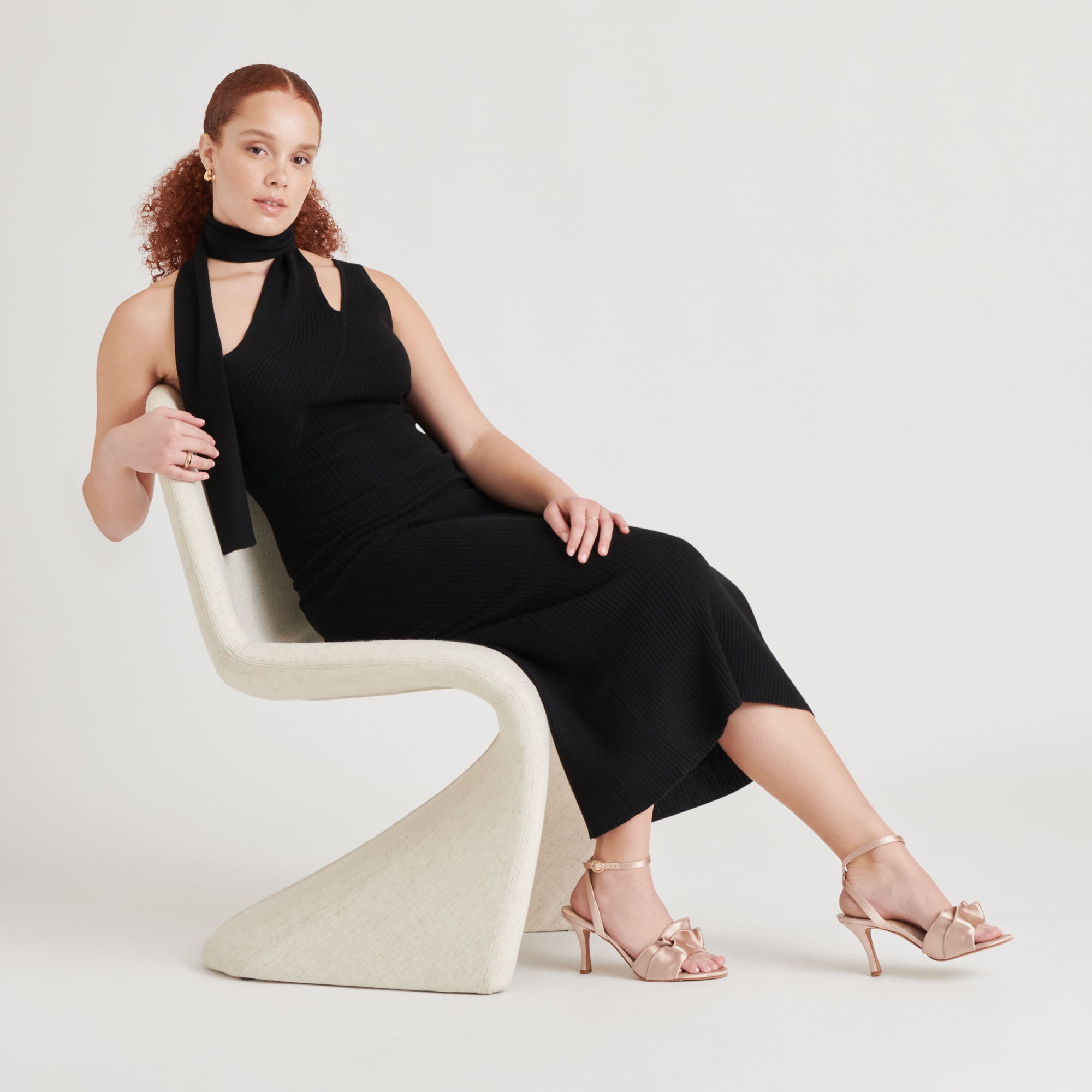 LUNETE Heels - Light Blush Satin Women's High Heels for Parties, Weddings & Evening Events | Elegant & Comfortable Dress Shoes