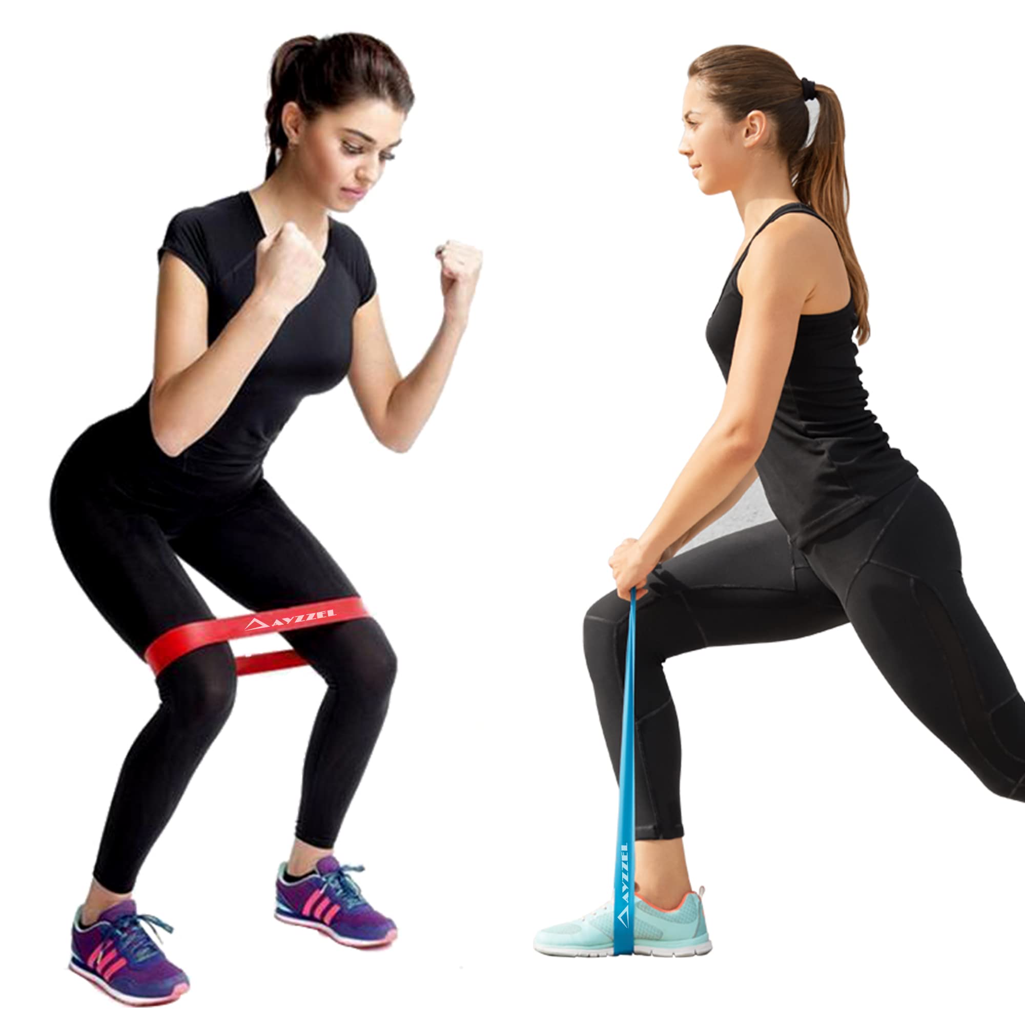 Premium Resistance Loop Bands Set of 5 - Strength Training, Physical Therapy, Yoga & Pilates Workout Bands for Home Gym, Muscle Toning, Glutes & Abs Exercise - Ideal for Rehabilitation, Stretching & Fitness Training