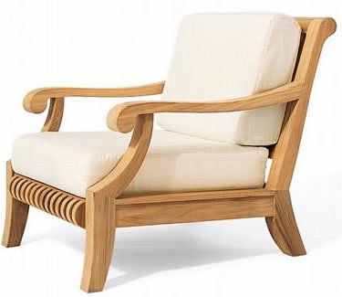 Premium 5-Piece Teak Outdoor Furniture Set - 4 Lounge Chairs & Round Coffee Table - Patio, Garden, Poolside Luxury Seating - Giva Collection #WHSSGV4