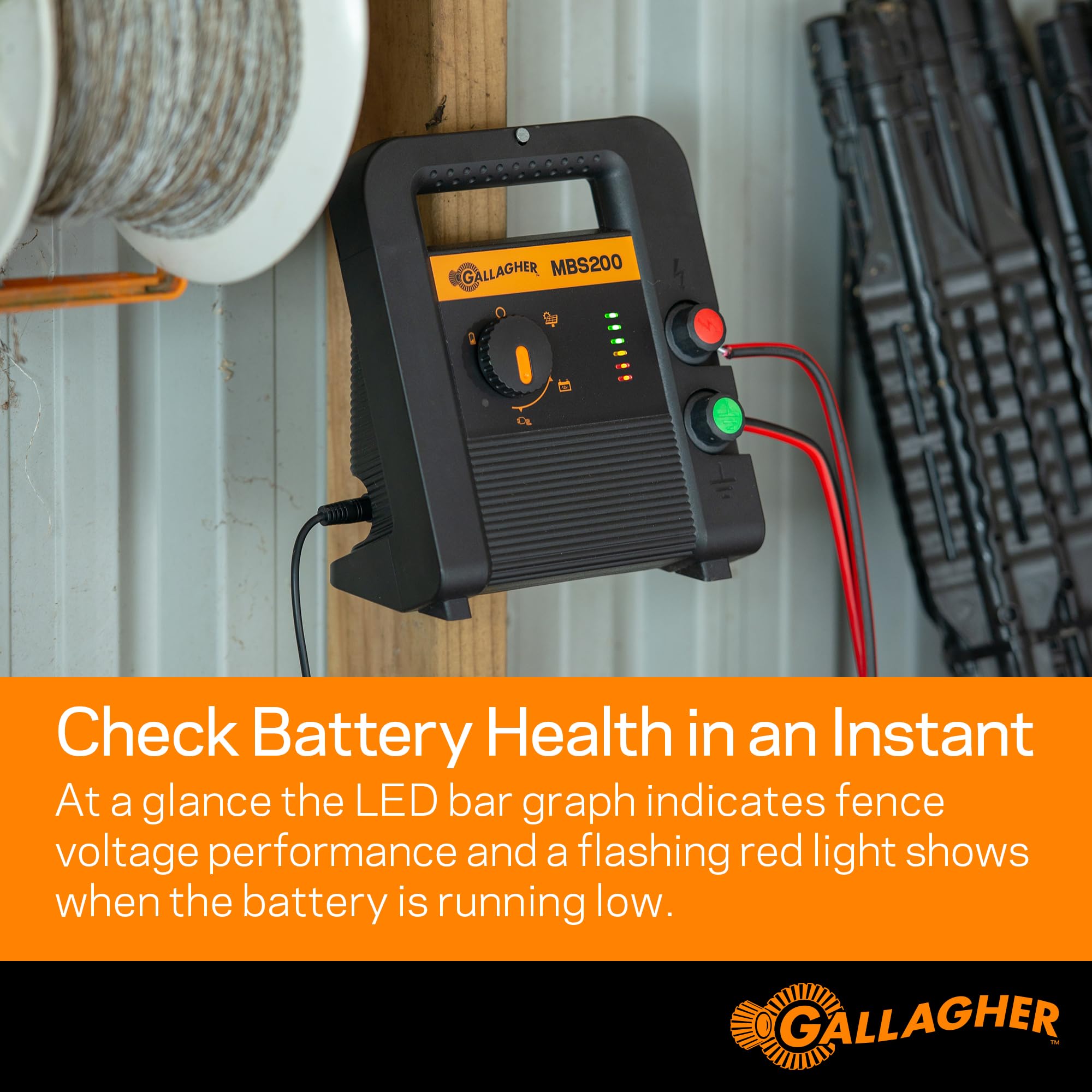 Solar Powered Electric Fence Charger with Battery - 90 Acre Coverage & 2.0 Joules Output for Livestock Security and Farm Protection | Ideal for Cattle, Horses, and Agricultural Land Safety