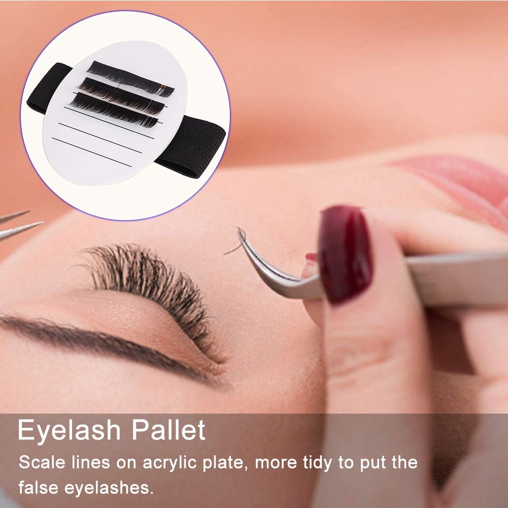 7-15mm False Eyelash Tray Holder - Portable Acrylic Lash Extension Bracket for Professional & DIY Eyelash Grafting | Perfect for Salon, Home Use & Travel Makeup Kit