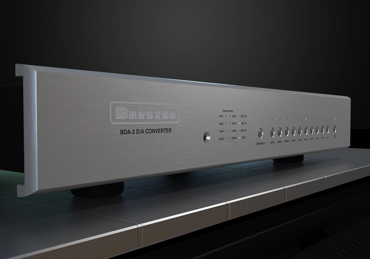 Bryston BDA-3 External DSD DAC - High Resolution Digital to Analog Audio Converter for Home Theater & Audiophile Systems - Perfect for Music Streaming, Vinyl Digitization & Studio Recording