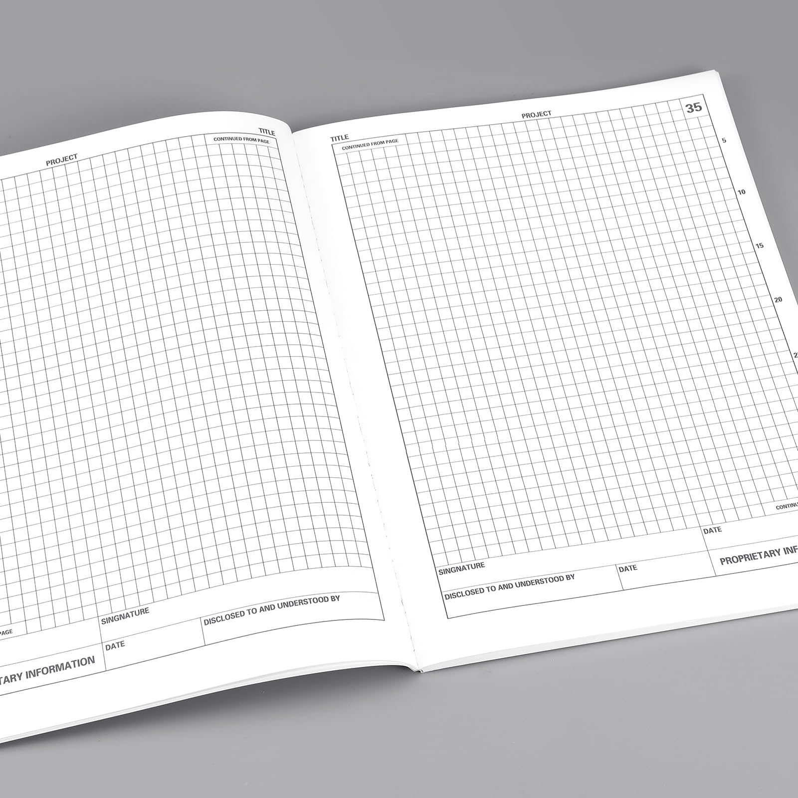 Motiskyy 5-Pack Engineering Notebook - 120 Pages Grid Paper, 8.5