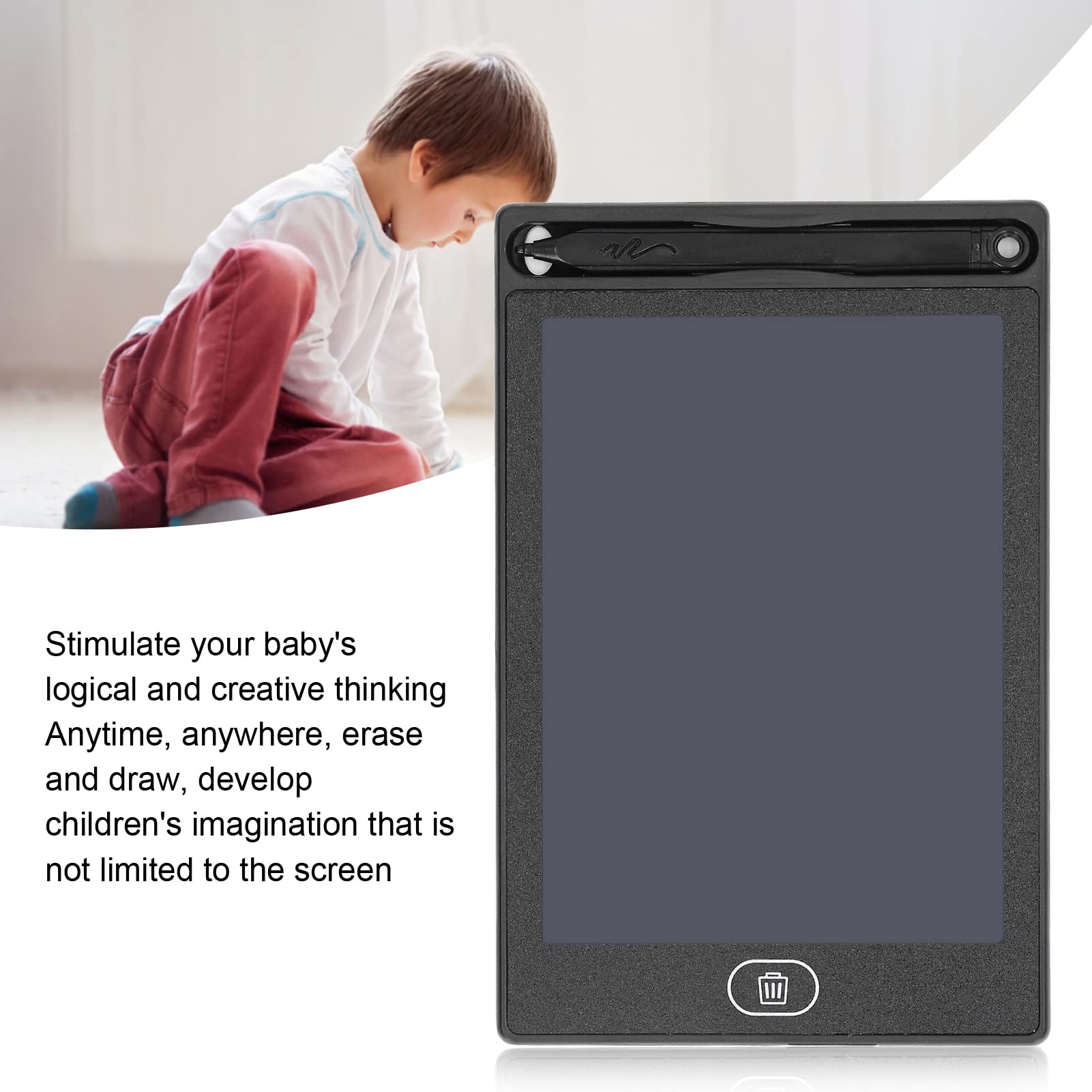 Educational LCD Drawing Tablet for Kids Ages 3+ | Doodle Board for Learning & Creativity | Perfect for Home, School & Travel (Black)