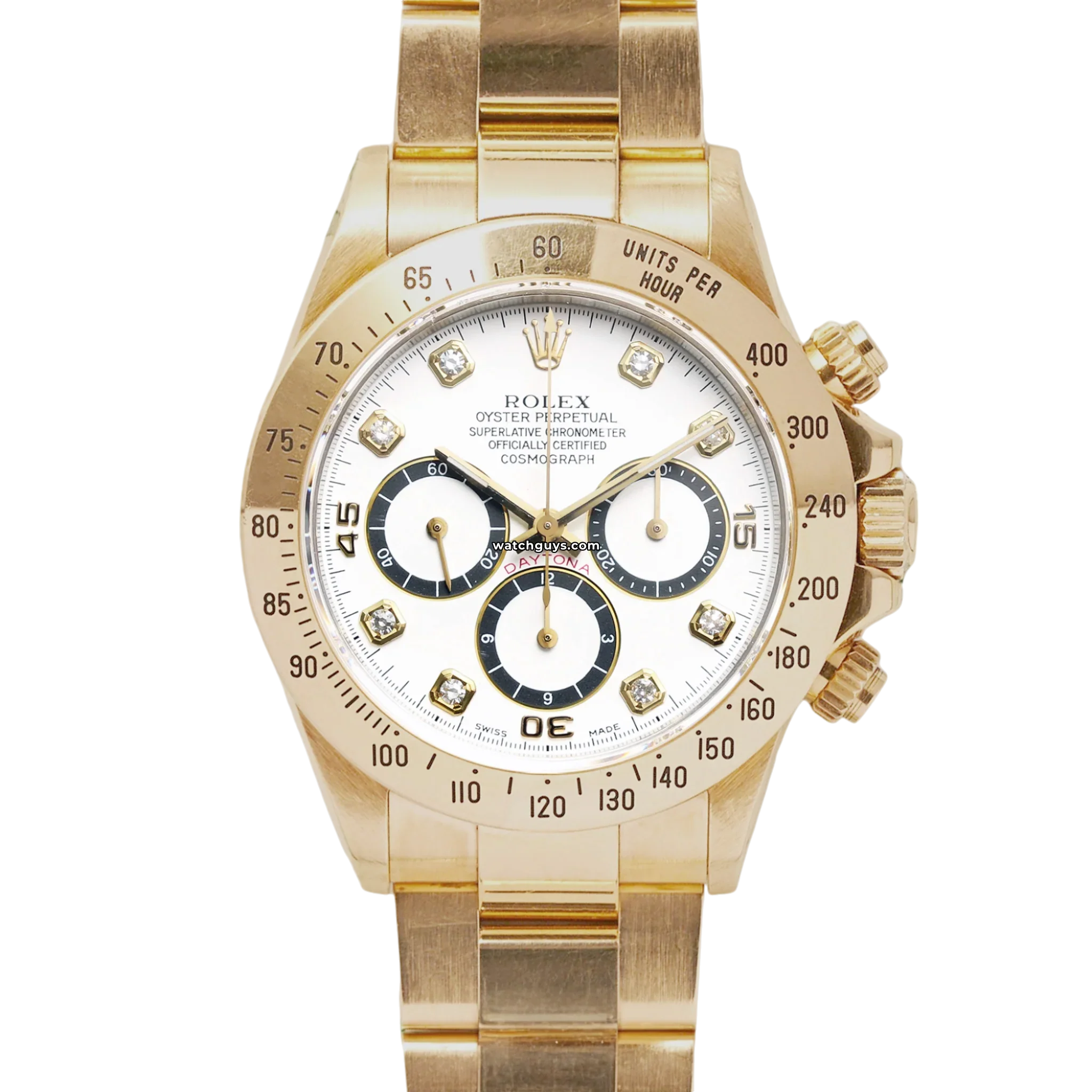 Luxury Rolex Daytona Zenith 16528 White Panda Diamond Watch - Men's Premium Chronograph Timepiece for Business, Gifting & Special Occasions
