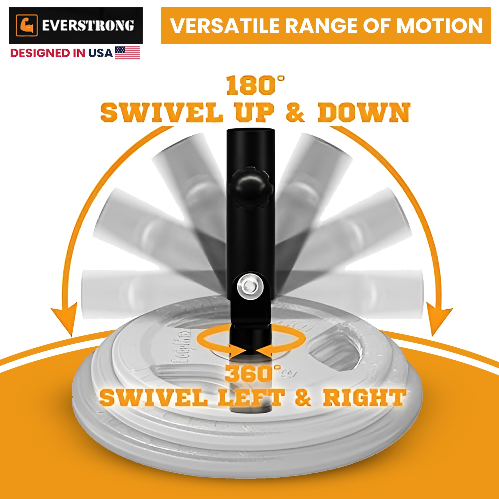 EVERSTRONG T Bar Row Attachment with V Bar Handle - 360° Swivel Landmine Attachment for Barbell - Full Body Workout Equipment for Home Gym - Deadlifts, Squats, Rows - Compact Design for Small Spaces - Perfect for Strength Training & Functional Fitness