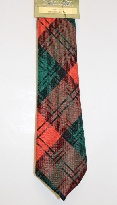 Stewart of Atholl Ancient Tartan Necktie - Premium Scottish Clan Tartan Silk Tie for Men - Perfect for Weddings, Business Meetings & Formal Occasions