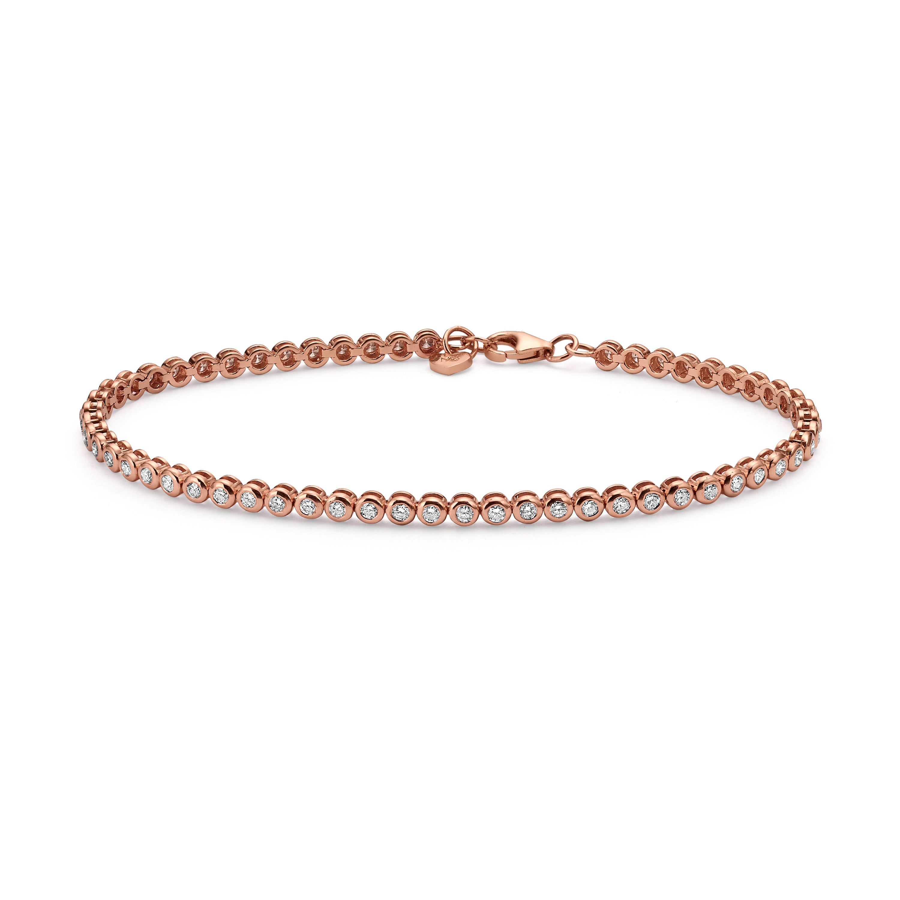 Elegant Bazel Tennis Bracelet for Women - 14K Gold Plated Cubic Zirconia Tennis Chain Bracelet | Perfect for Weddings, Parties & Everyday Wear