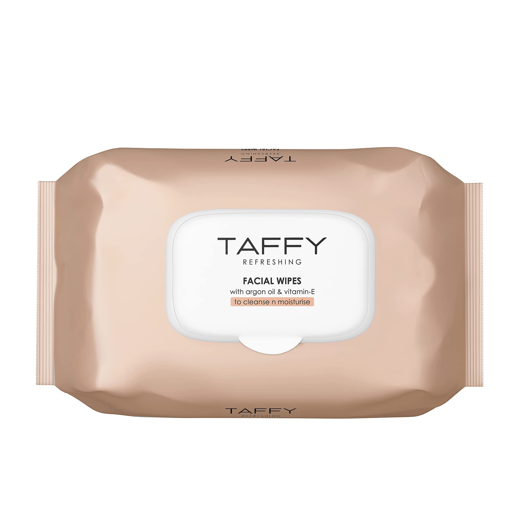 Taffy Refreshing Facial Wipes with Argan Oil & Vitamin E - 25 Sheets (Pack of 3) | Gentle Makeup Remover & Skin Cleanser for Travel, Gym & Daily Skincare Routine