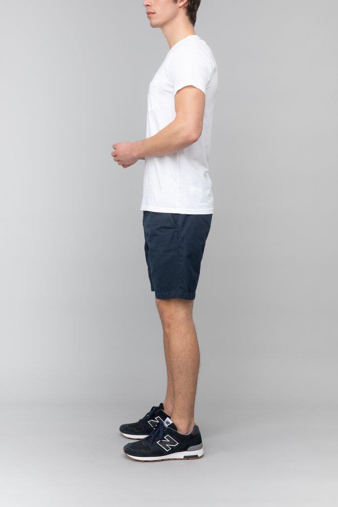 Men's Navy Bermuda Shorts - Comfortable Cotton Casual Summer Shorts for Outdoor Activities, Beach, and Travel