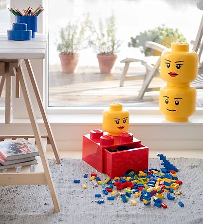 LEGO Storage Head Organizer - Small Size for Girls | Perfect for Kids' Room, Playroom & Toy Organization