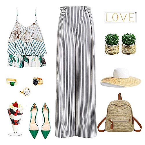 ZLM Handwoven Straw Backpack for Women - Bohemian Beach Purse for Casual Holidays