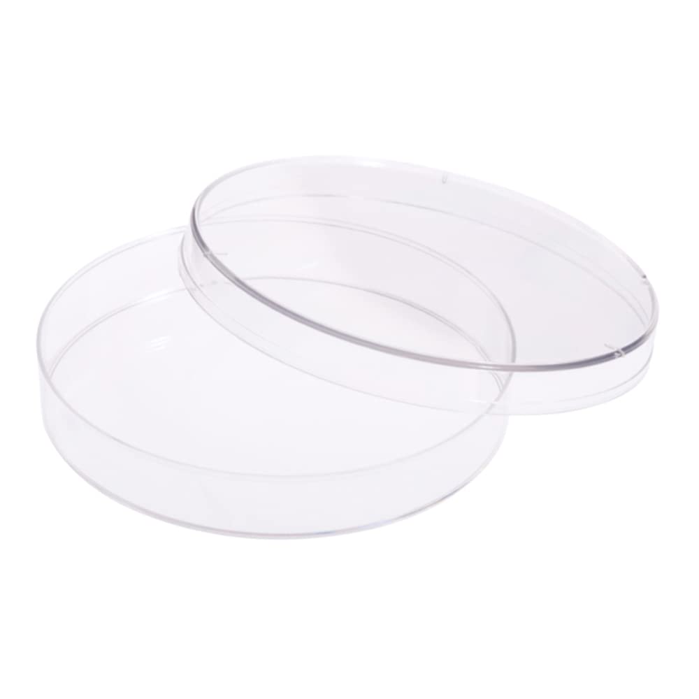 Celltreat 229695 Sterile Petri Dish - 100mm x 15mm, Clear (Pack of 500, 25 per Bag) - Ideal for Laboratory Experiments, Microbiology Research & Cell Culture