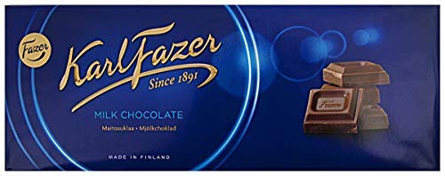 Premium Fazer Milk Chocolate Bar - 7.05 oz (200g) - Delicious Finnish Chocolate - Pack of 2 Bars - Perfect for Gifts, Snacking & Dessert Recipes