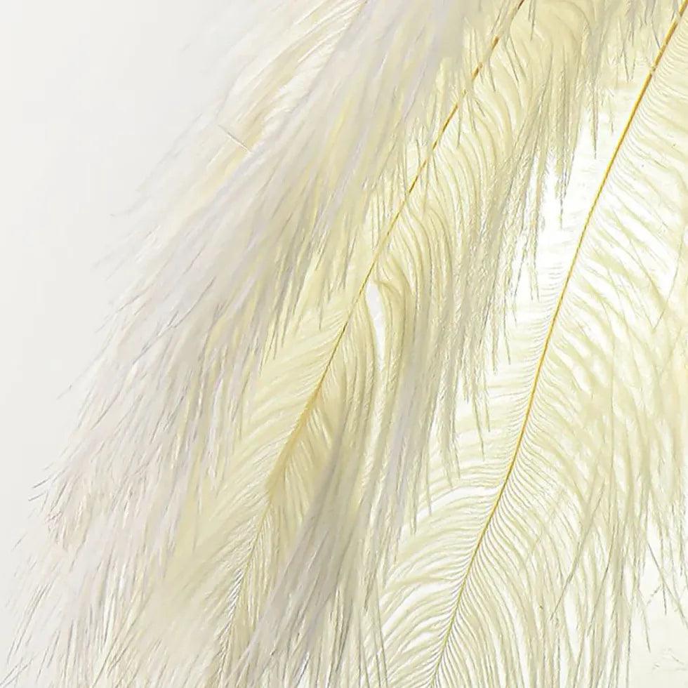 Feather Wall Light - White Modern Indoor Wall Sconce for Bedroom, Living Room & Hallway Decor | Soft Ambient Lighting for Cozy Home Atmosphere