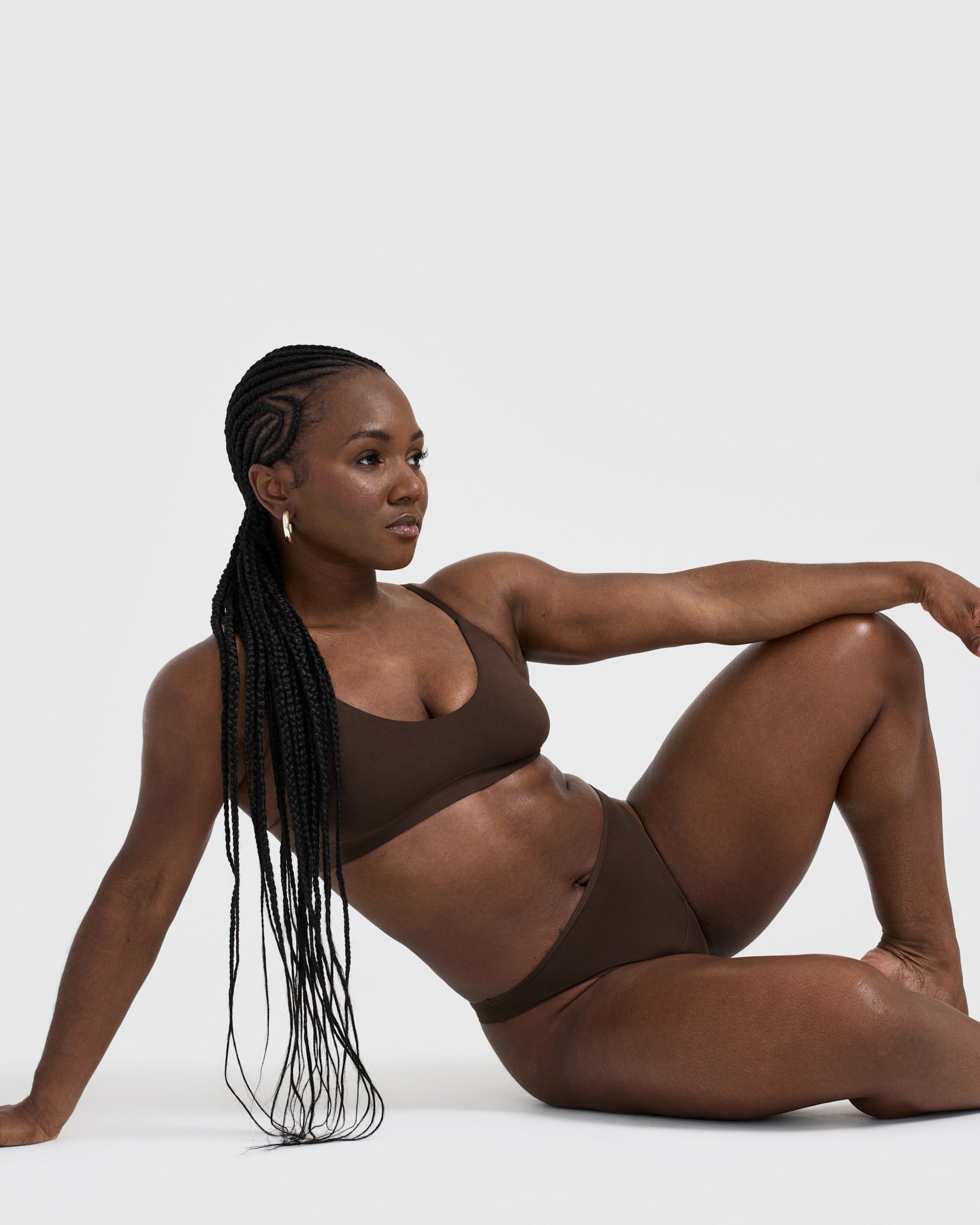 Silhouette Bralette - Nude Lace Underwire Bra Size 5 | Comfortable Seamless Support for Everyday Wear | Perfect for Yoga, Lounge & Layering Under Clothes