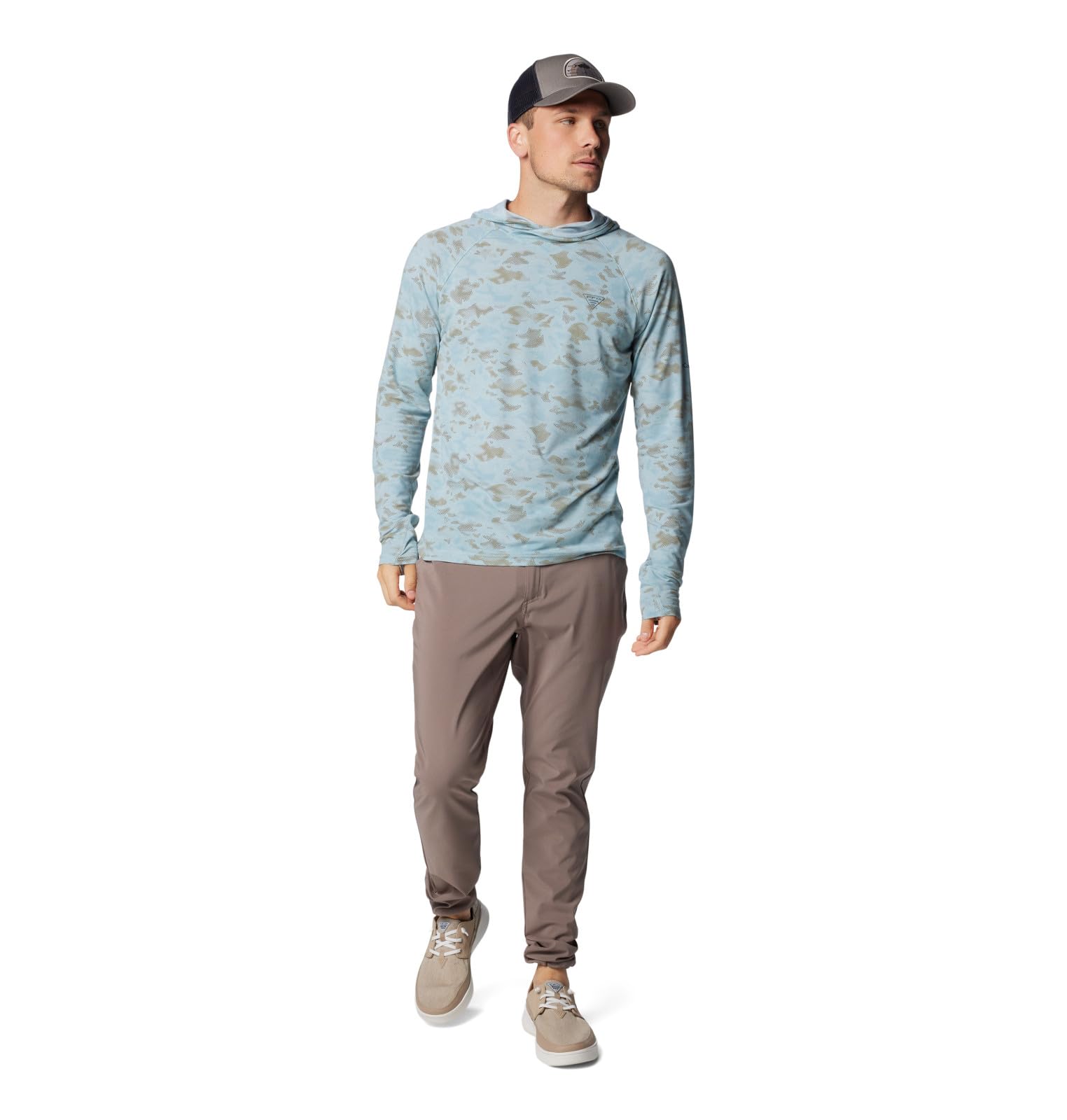 Columbia Men's PFG Uncharted Hoodie Sweatshirt - Lightweight, Water-Resistant Fishing Hoodie for Outdoor Adventures, Hiking & Camping