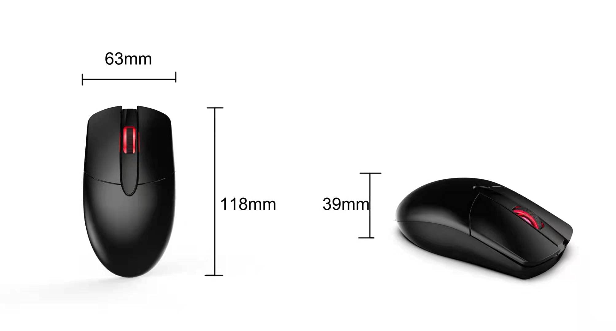Premium M102 Wired USB Optical Mouse - 1000 DPI, 3-Button Ergonomic Design for PC, Laptop, MacBook & Chromebook | Comfort Grip Ambidextrous Mouse for Office, Gaming & Home Use | Black Modern Computer Mouse