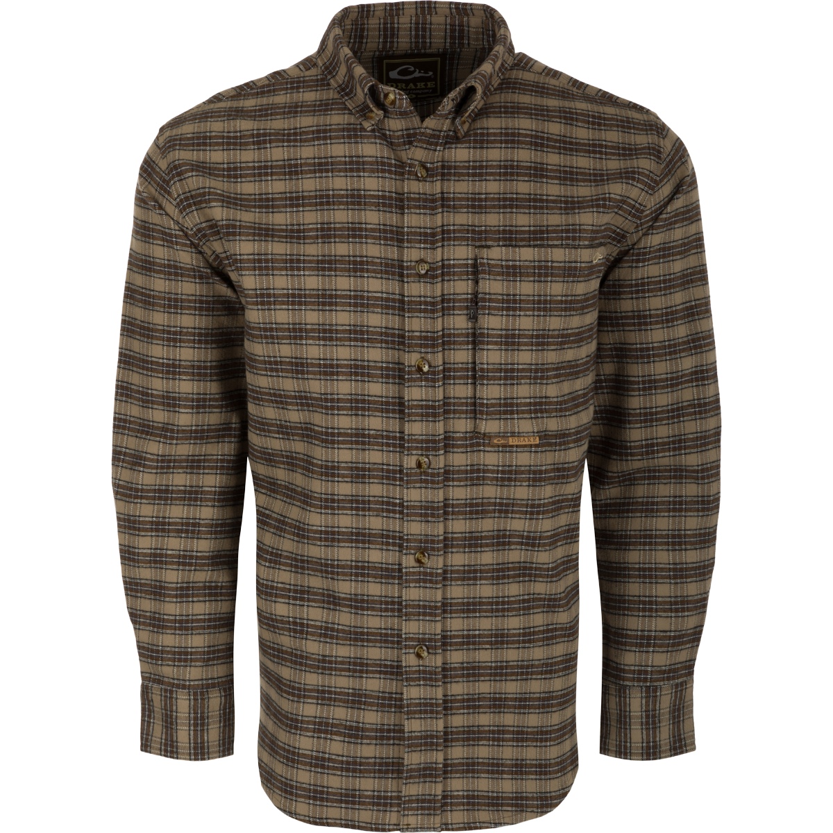 Autumn Brushed Twill Plaid Button Down Long Sleeve Shirt for Men - Comfortable Fall Flannel Shirt for Casual Wear, Outdoor Activities & Layering