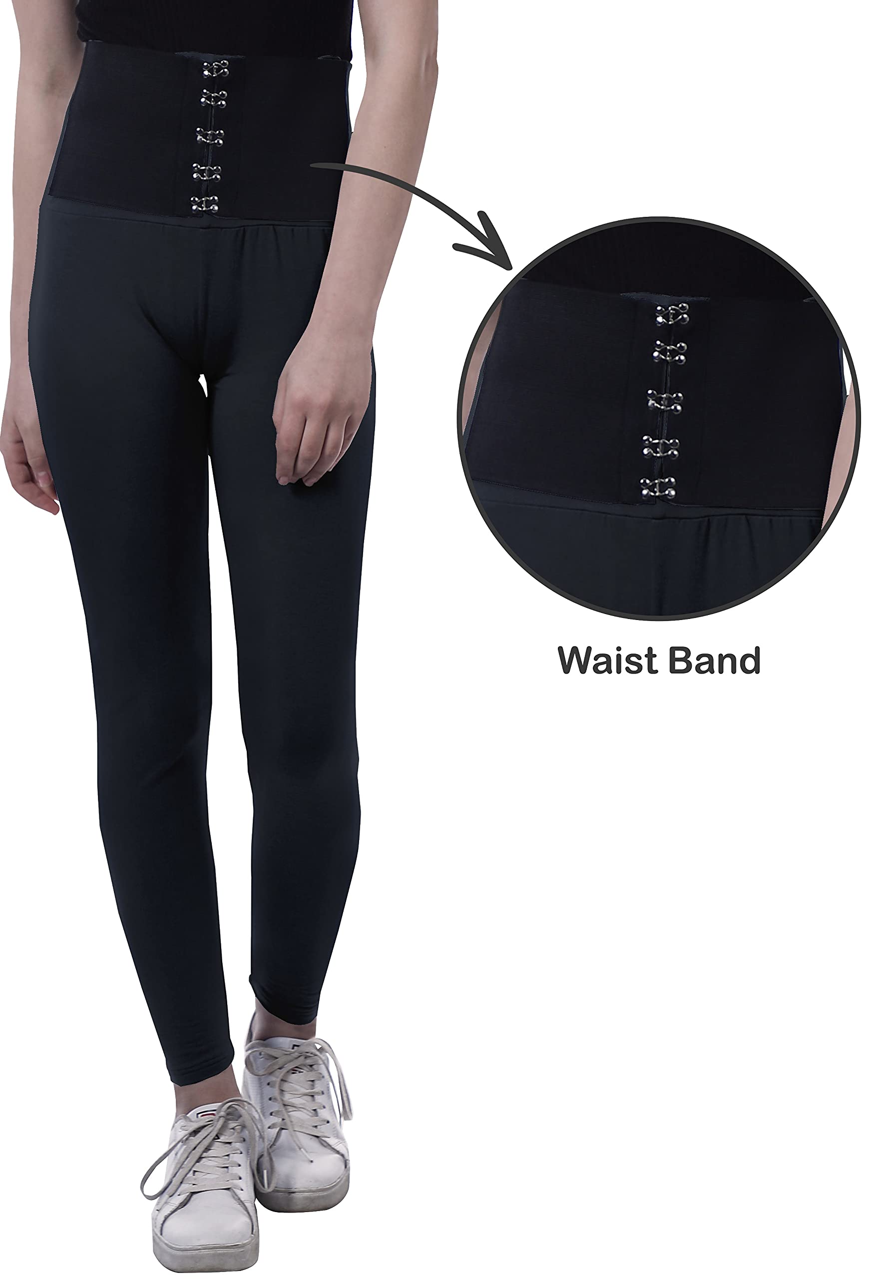 Premium Moomaya High Waisted Yoga Pants for Women - Corset Style Tummy Control Workout Leggings | Perfect for Yoga, Gym, Running & Everyday Wear