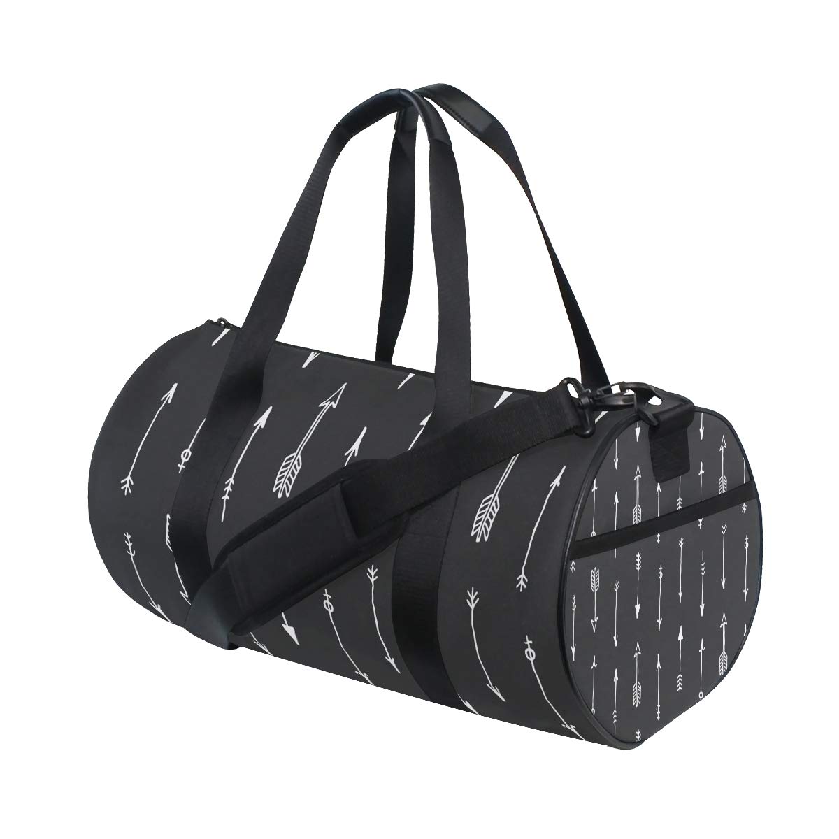 LEVEIS Seamless Arrow Travel Tote Duffel Bag - Waterproof Carry On Weekender Gym Bag for Men & Women - Perfect for Air Travel, Workout, Weekend Getaways & Sports
