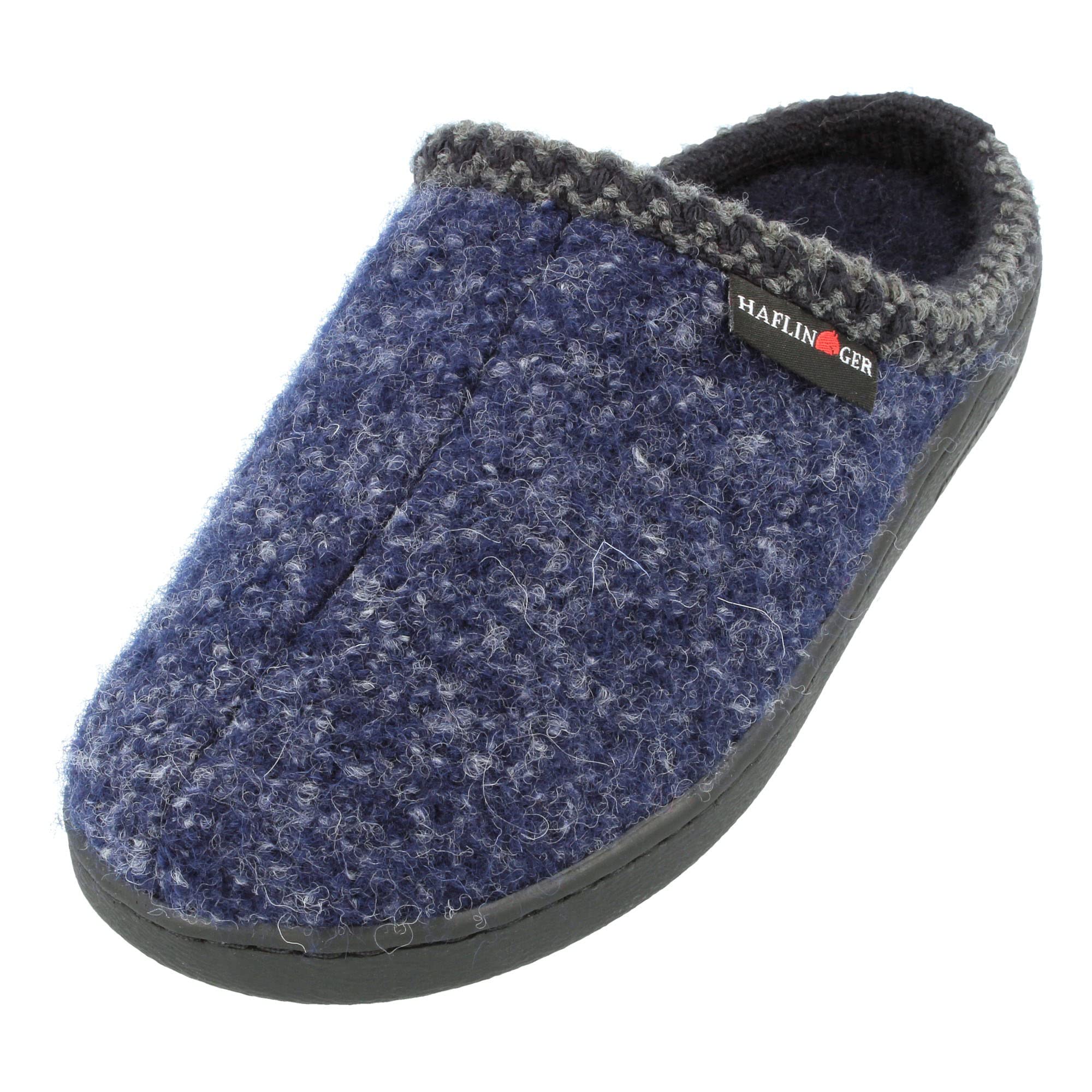 HAFLINGER Unisex Nordkap Wool Hard Sole Slippers - Cozy Indoor/Outdoor House Shoes for Men & Women - Perfect for Winter Comfort, Home Relaxation & Backyard Wear