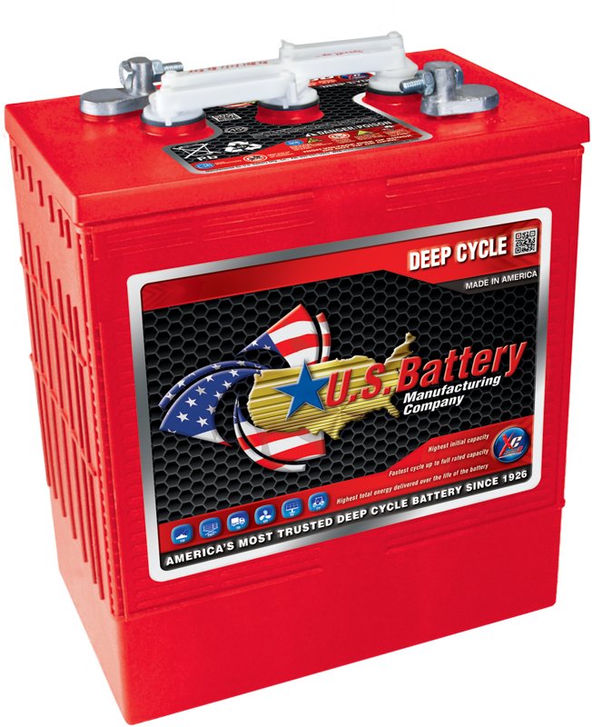 US Battery US305XC2 6V 310Ah Deep Cycle Flooded Battery - Heavy Duty Power for Floor Scrubbers, Golf Carts & Marine Equipment | Reliable Performance for Commercial Cleaning Machines & Off-Grid Applications