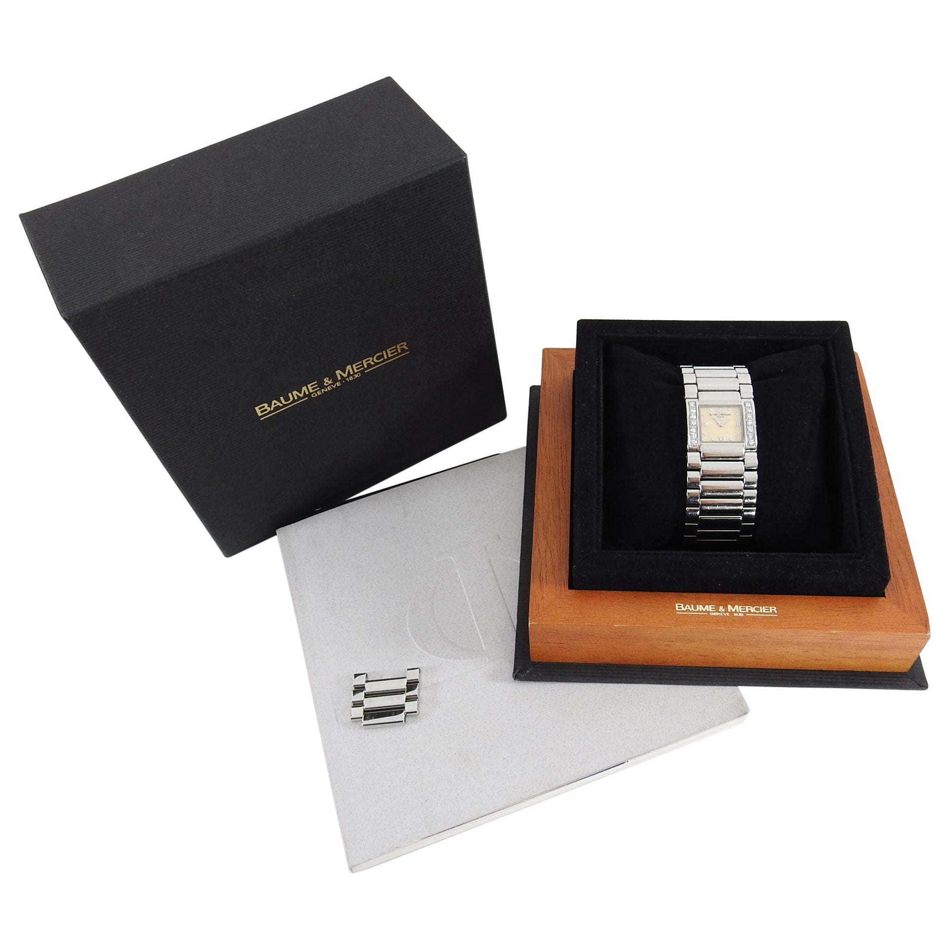 Baume & Mercier Catwalk Stainless Steel Diamond Watch for Women - Luxury Swiss Timepiece for Business, Parties & Special Occasions