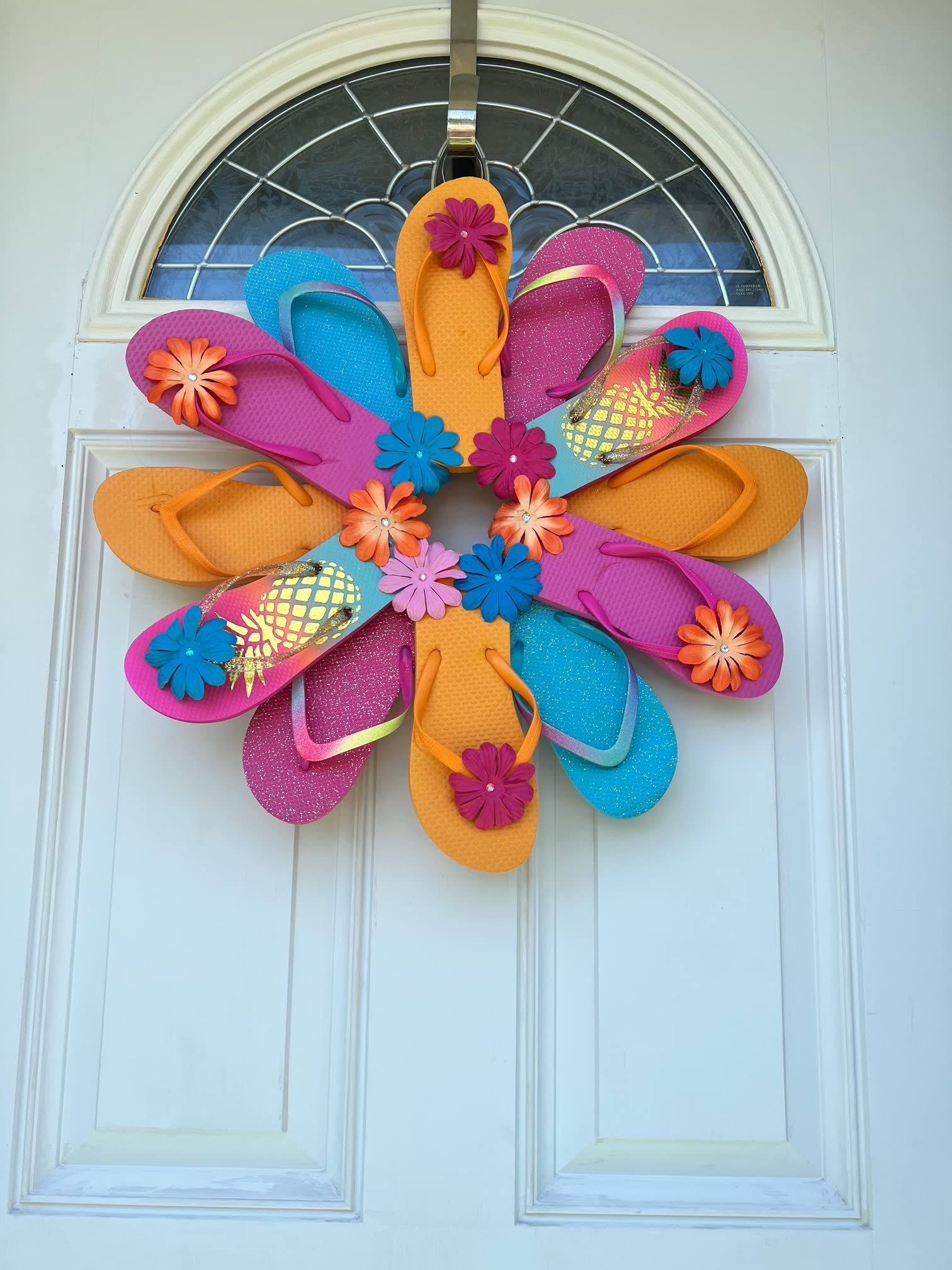 Pineapple Wall Decor & Wreaths for Front Door - Tropical Summer Beach House Decorations, Seasonal Kitchen & Living Room Wall Art - Perfect for Home, Office & Party Decor