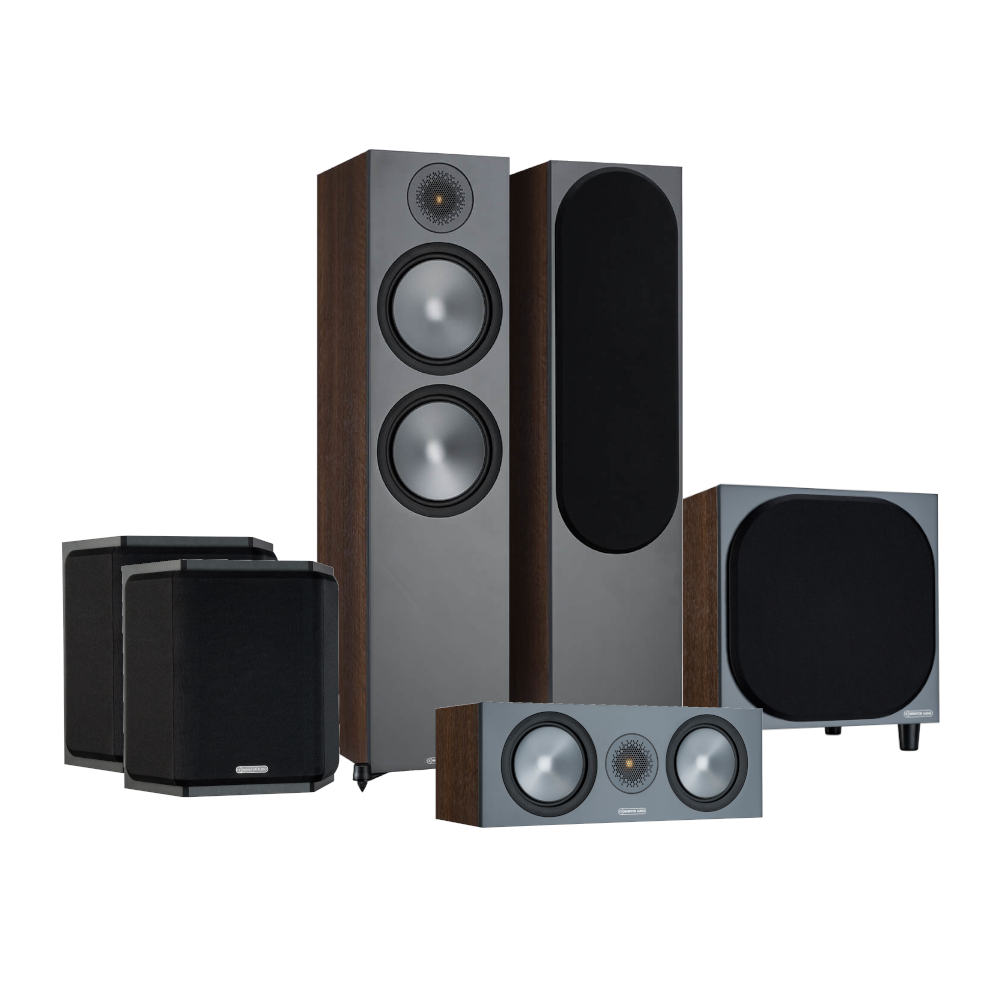 Monitor Audio Bronze 500 5.1 Channel Home Theater Speaker System - Premium Sound for Movies, Music & Gaming in Living Rooms & Home Theaters