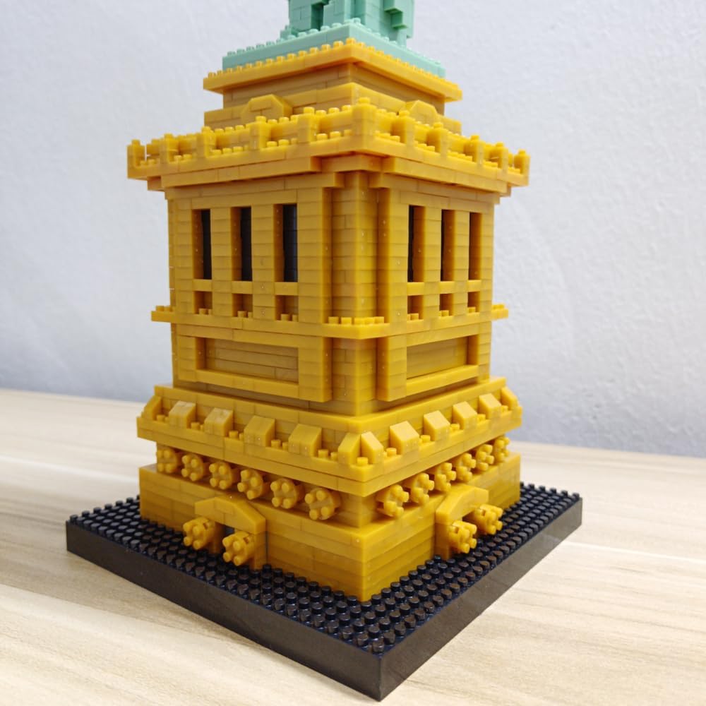 Liberty Enlightened USA Statue of Liberty Micro Mini Building Blocks Set - Creative Construction Toy for Kids & Adults - Perfect for History Lovers, STEM Learning & Collectible Display
