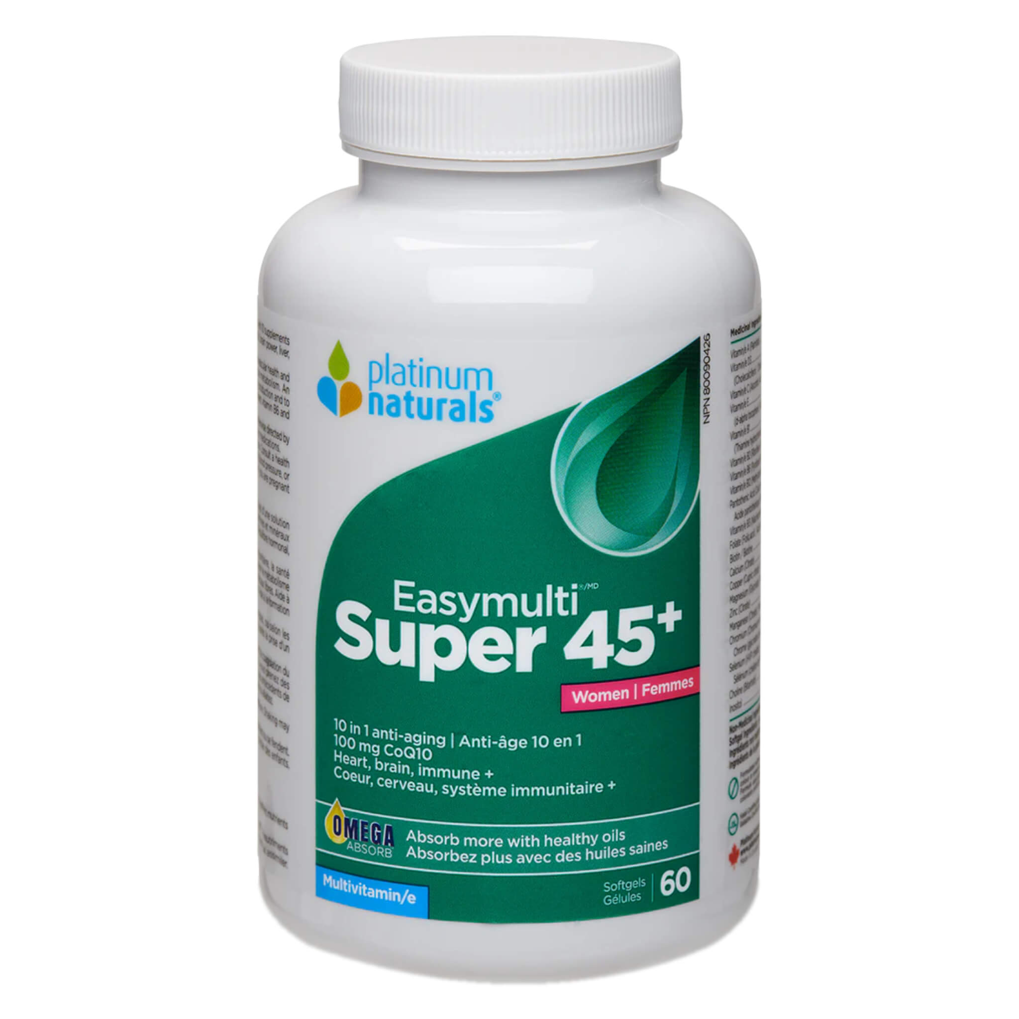 EasyMulti Super 45+ Multivitamin for Women - Daily Immune Support & Energy Boost - Perfect for Active Lifestyles & Wellness Routines