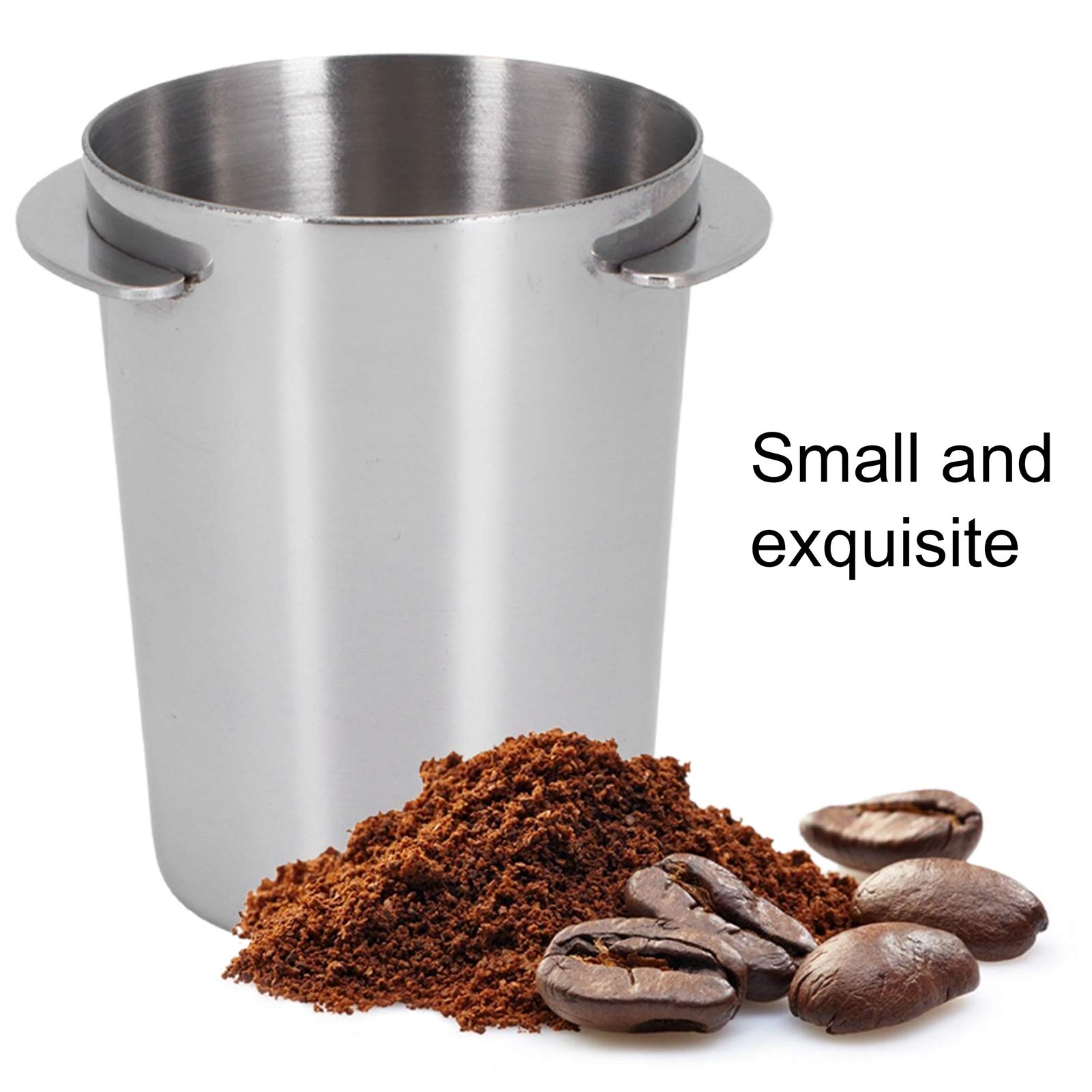 Zerodis 51mm Stainless Steel Espresso Dosing Cup - Coffee Powder Dispenser for Espresso Machines | Perfect for Baristas & Home Brewing | Essential Coffee Accessory for Latte, Cappuccino & Americano Making