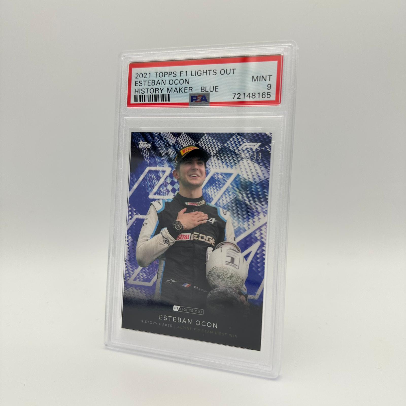 PSA 9 Graded 1991 Esteban Ocon History Maker Trading Card - Perfect for Sports Collectors, Autograph Display & Racing Memorabilia Collections