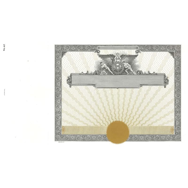 100-Pack Printable Blank Stock Certificate Paper - 8.5