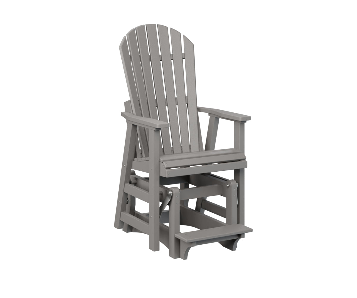 Berlin Gardens Comfo Back Single Counter Glider - Outdoor Patio Bistro Chair with Smooth Gliding Motion, Perfect for Garden, Deck, and Restaurant Use