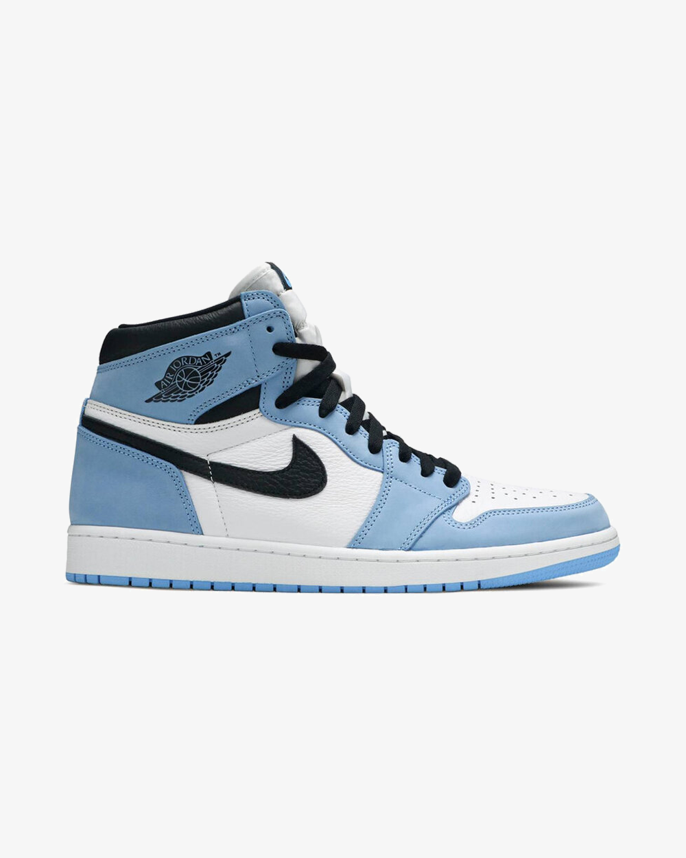 Nike Air Jordan 1 Retro High OG Sneakers - White & University Blue Basketball Shoes for Men | Perfect for Streetwear Fashion & Basketball Games