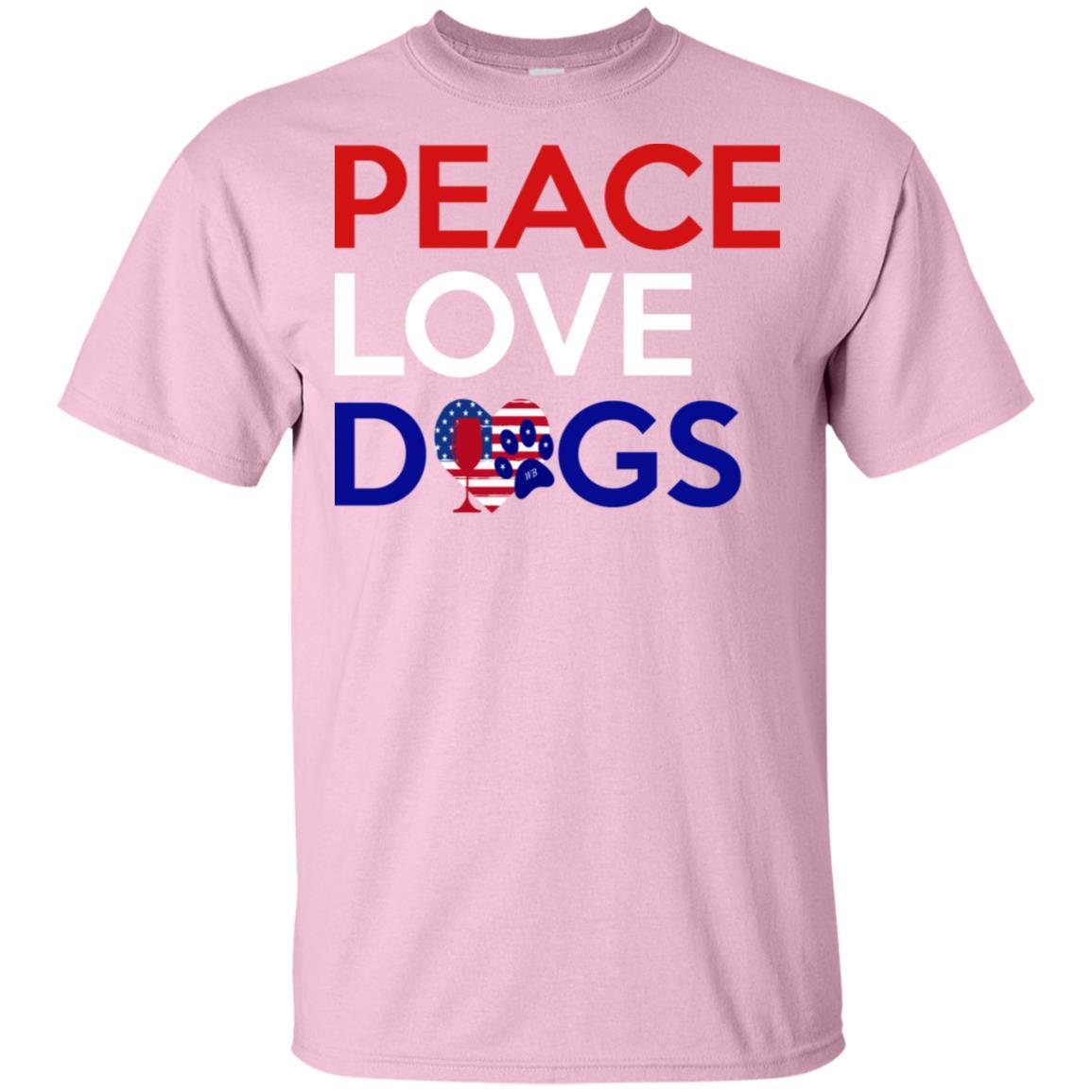Peace Love Dog Ultra Soft Cotton T-Shirt for Women | Comfortable Casual Wear for Dog Lovers | Perfect for Outings, Gifts & Everyday Use