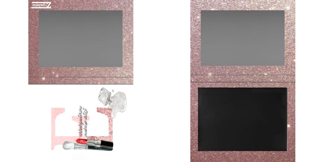 Custom Extra Large Z Palette - Magnetic Makeup Palette for Eyeshadows & Blush - Perfect for Travel & Professional Makeup Artists