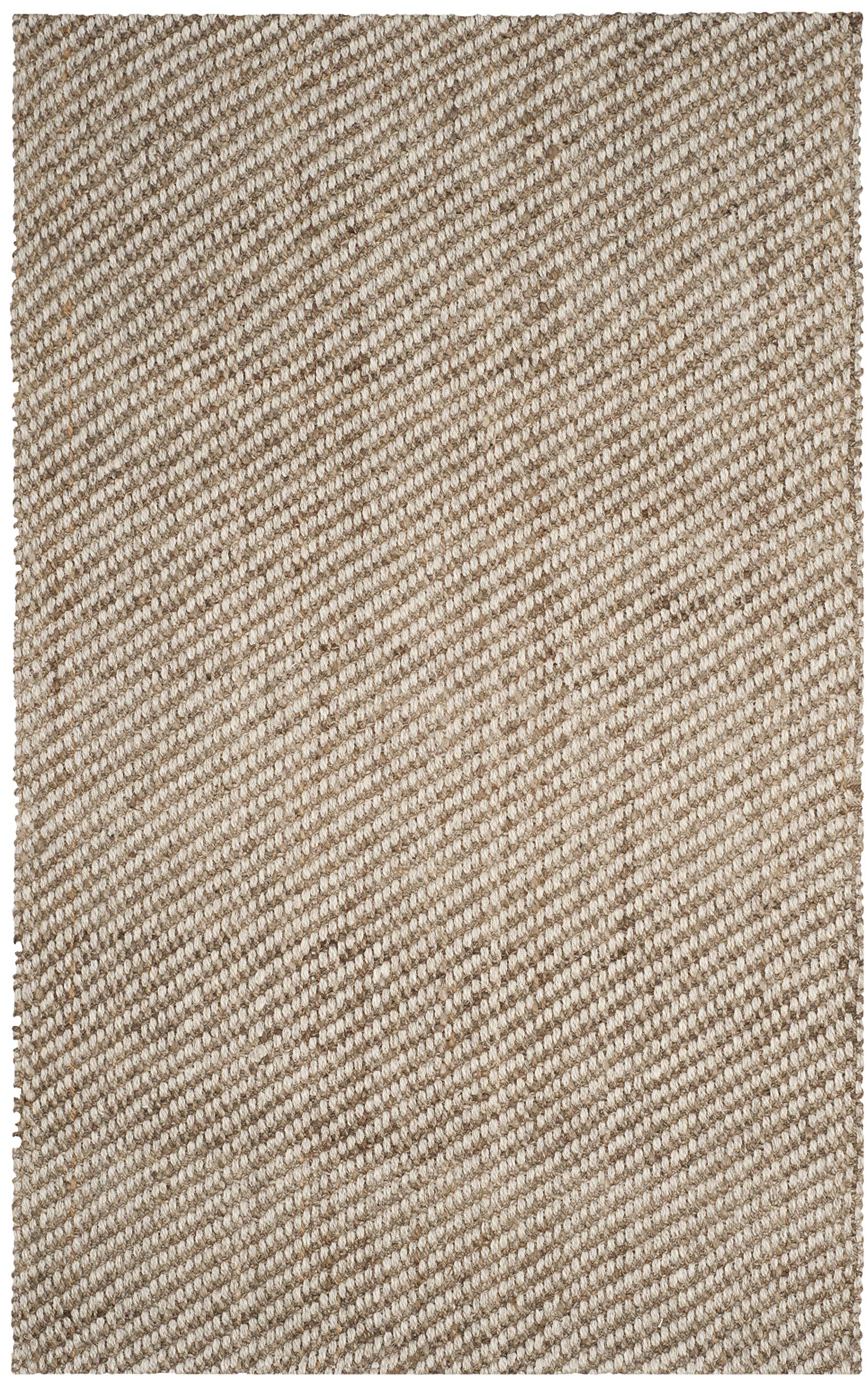 SAFAVIEH Handmade Natural Fiber Area Rug - 5' x 8' Farmhouse Jute & Sisal Rug, Eco-Friendly Solid Weave for High Traffic Living Room, Bedroom, Dining Room | Durable Floor Covering for Home Decor (NF471A)