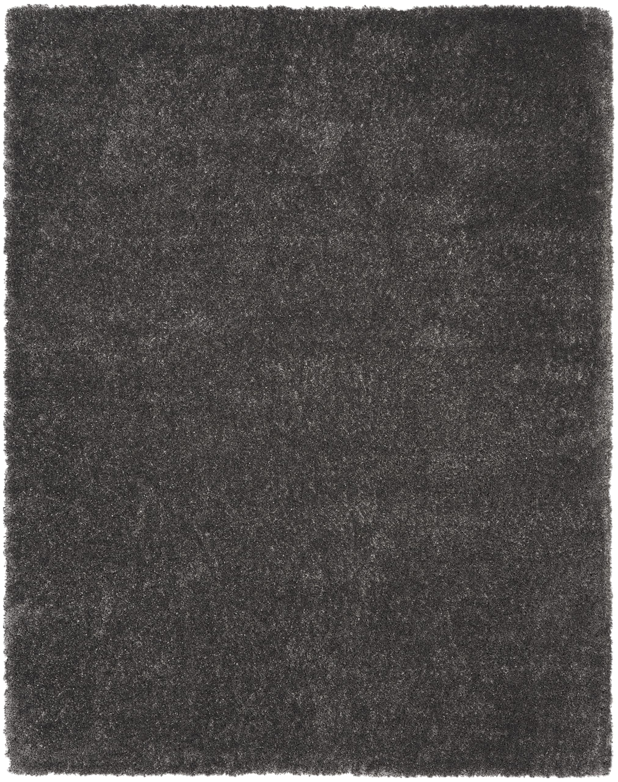 Nourison Premium Grey Shag Area Rug 9' x 12' - Soft Plush, Easy to Clean, Non-Shedding - Perfect for Bedroom, Living Room, Dining Room & Kitchen Decor