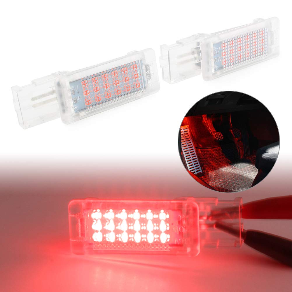 CNFANG4 LED Footwell Lights - Compatible with VW Golf 6 (2009-2013), Jetta (2006-2008), Skoda Superb/Fabia/Octavia - Interior Car Lighting Upgrade for Enhanced Ambience & Night Visibility