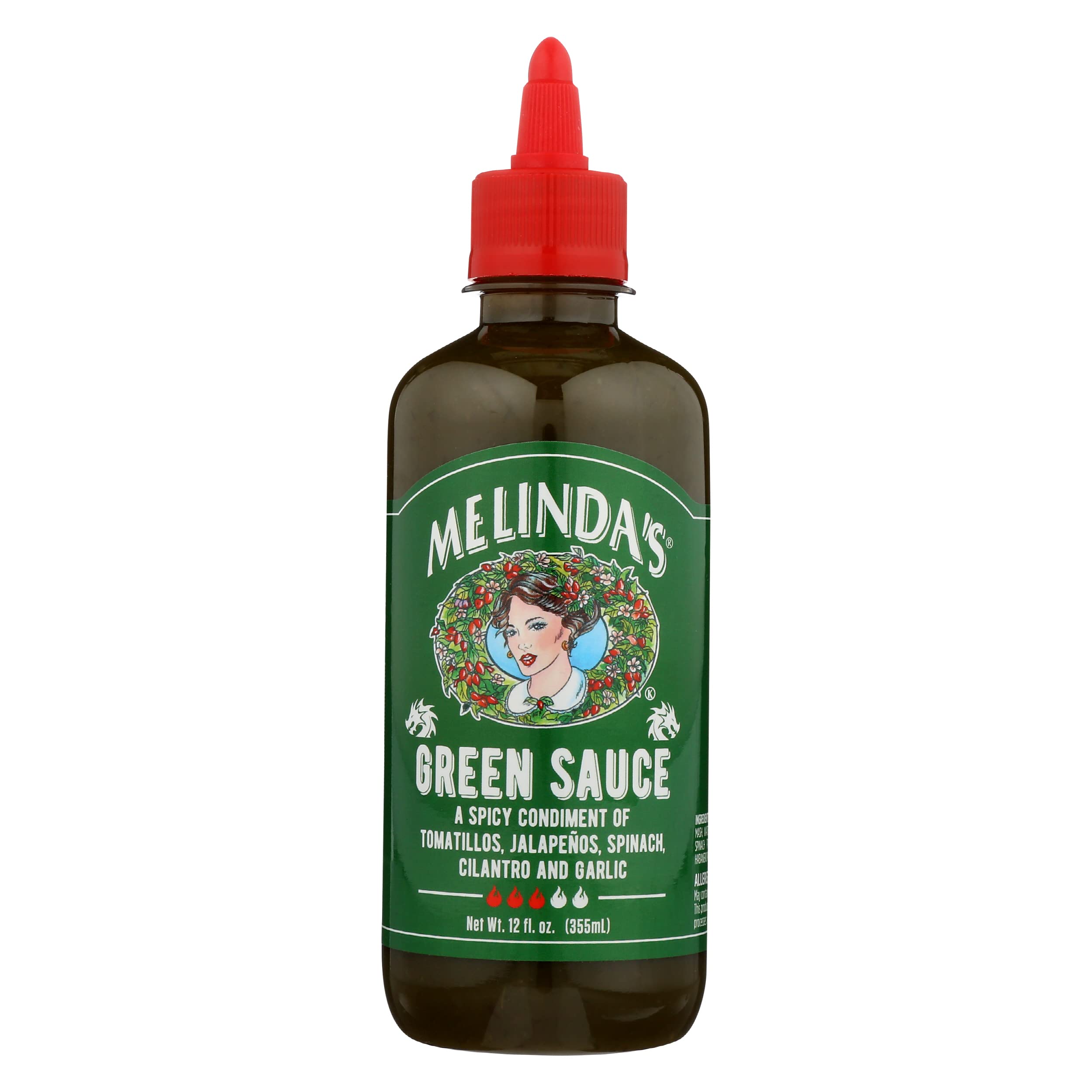 Melinda's Asian Green Hot Sauce - Vegan, Gluten-Free, 12oz (Pack of 6) - Perfect for Stir-Fries, Noodles & Asian Cuisine