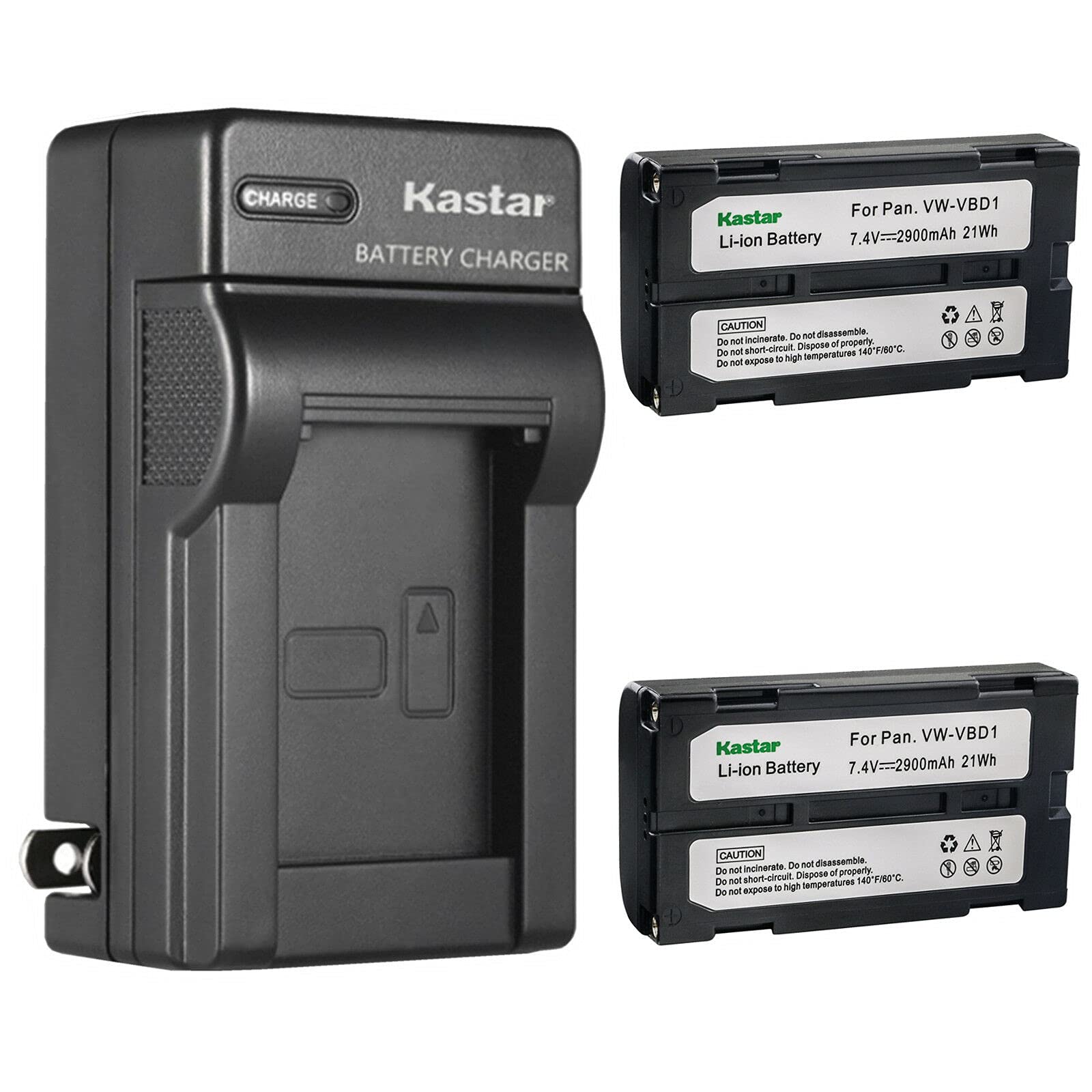 Kastar 2-Pack Replacement Battery & AC Wall Charger for Sokkia CX/DX/FX/SETX/SRX/SX Series, GPS GRX1/GRX2 & 610 Total Station - Power Solution for Surveying Equipment & Construction Site Use