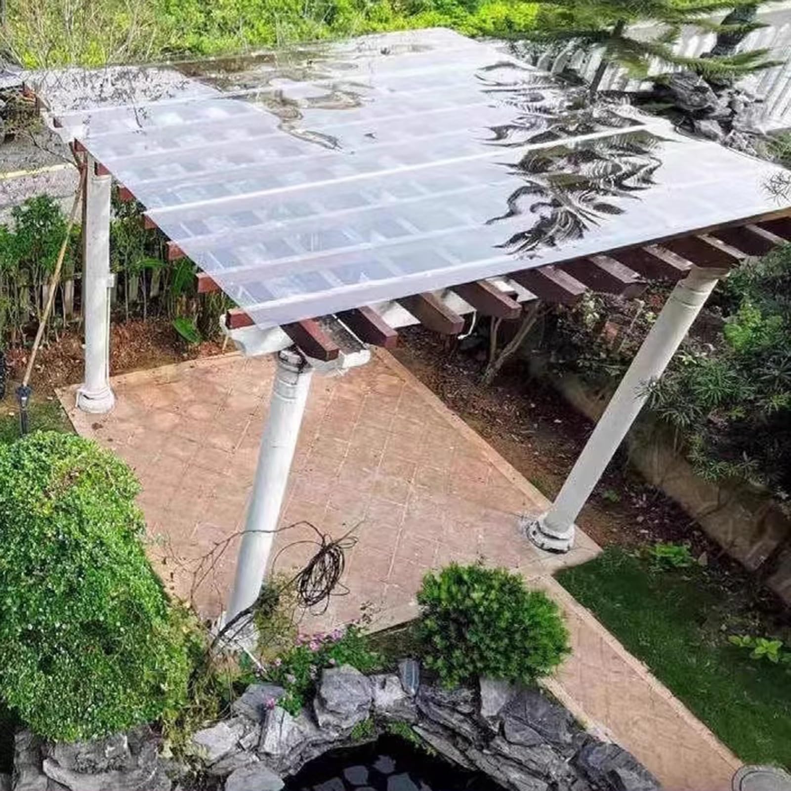 **Durable Polycarbonate Greenhouse Roofing Panels - 1x20m UV Protection, Rainproof & Insulated Transparent Sheets for Greenhouses, Canopies & Outdoor Structures**