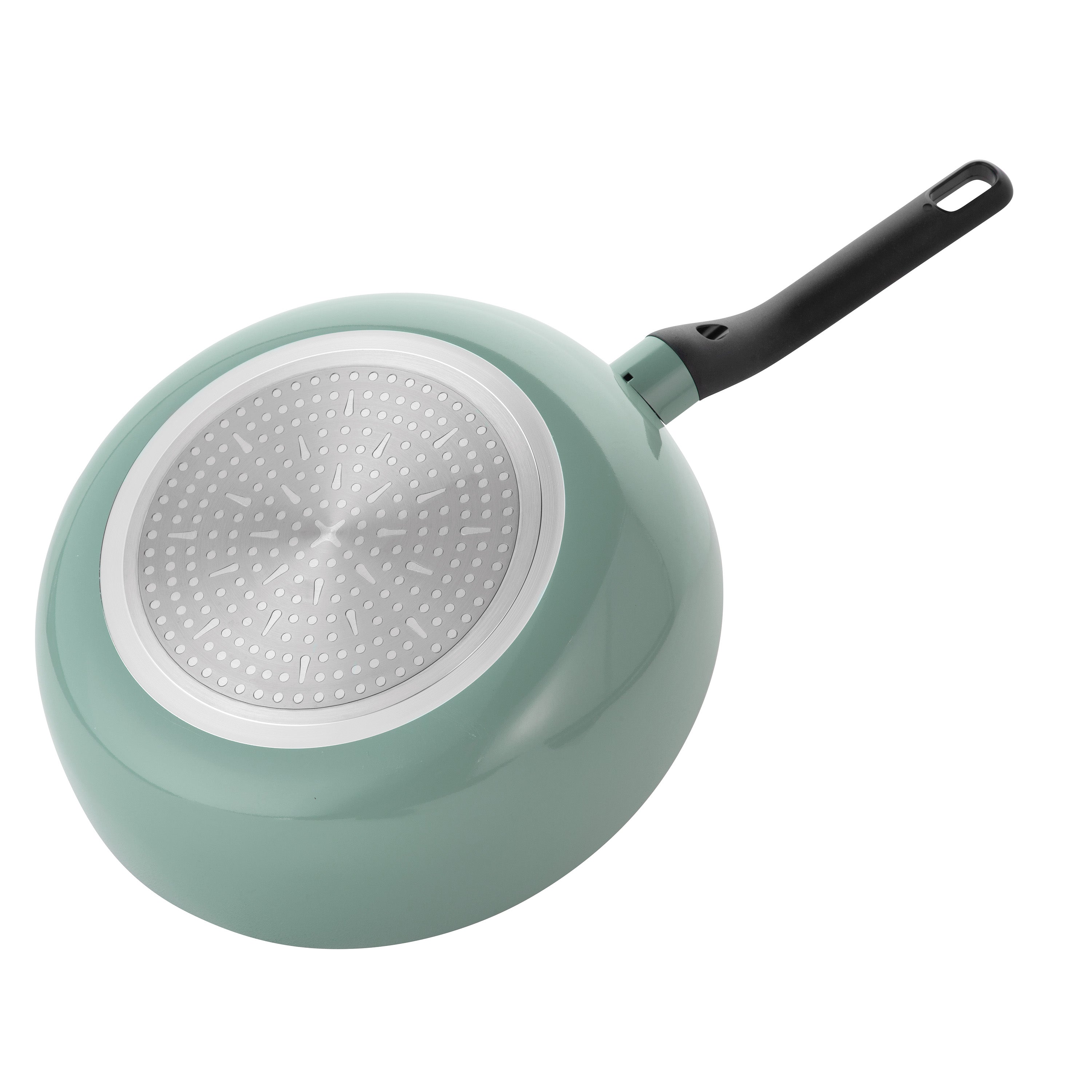 BergHOFF Sage Non-Stick Aluminum Frying Pan 12.5 Inch - Professional Cookware for Healthy Cooking, Perfect for Eggs, Pancakes & Stir Fry - Ideal for Home Kitchen & Restaurant Use